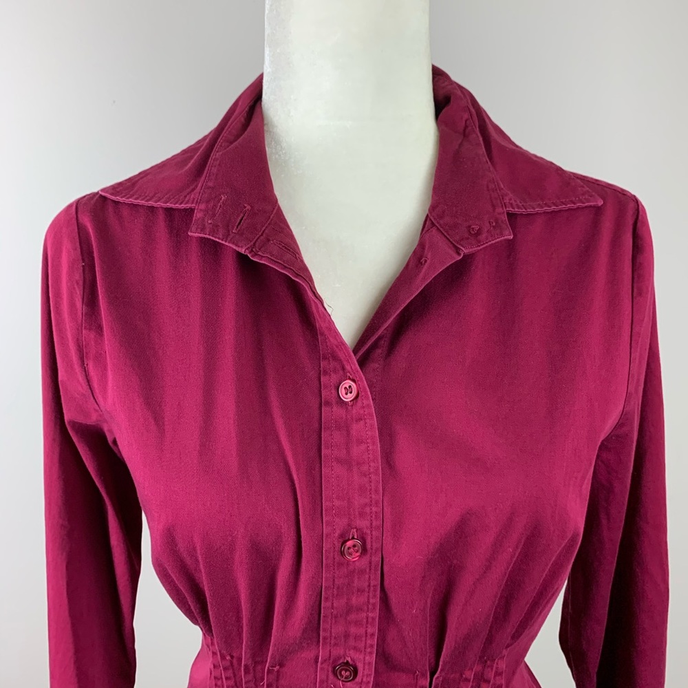 SOLD The Limited Button Down Dress Shirt Red - Picture 3 of 11